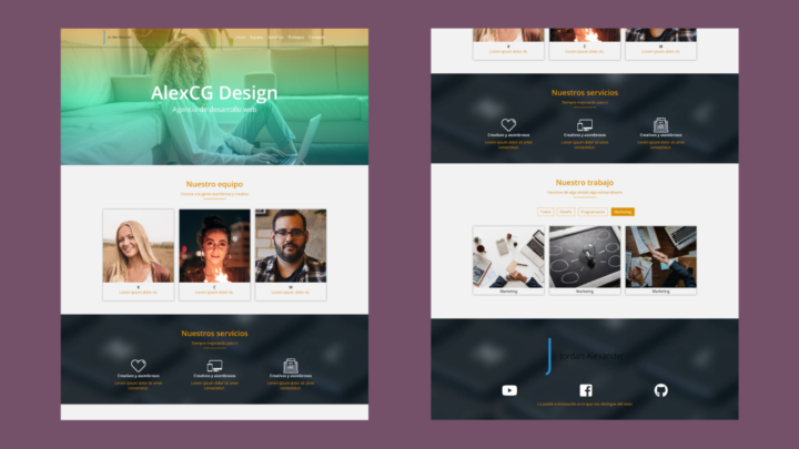 COMO Crear una PAGINA WEB con ( HTML + CSS & JS ) – AlexCG Design | Blog