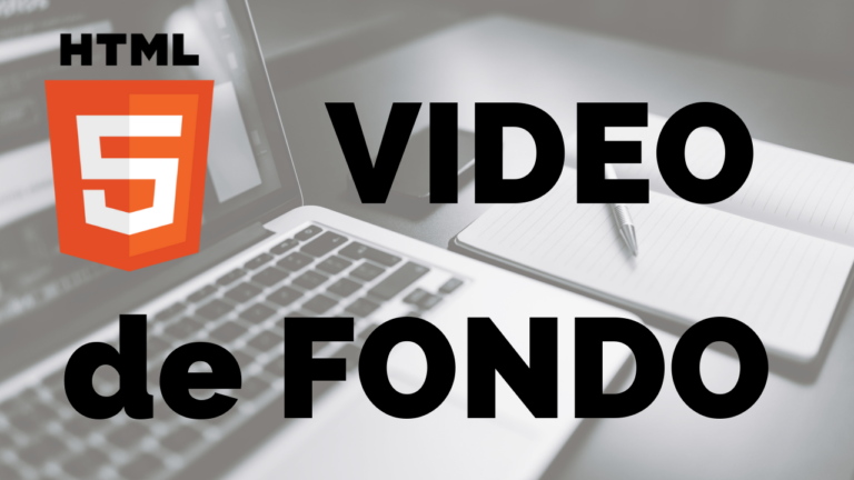 Como poner video de fondo en HTML5 y CSS3