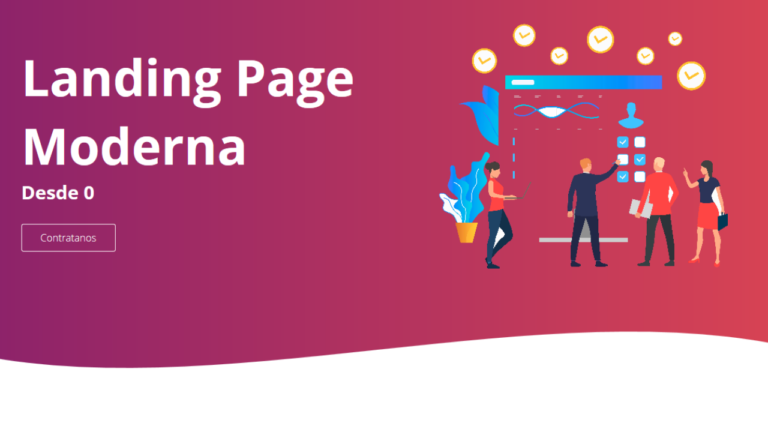 Como crear una landing page animada