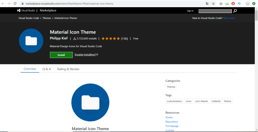 Material Icon Theme Vscode