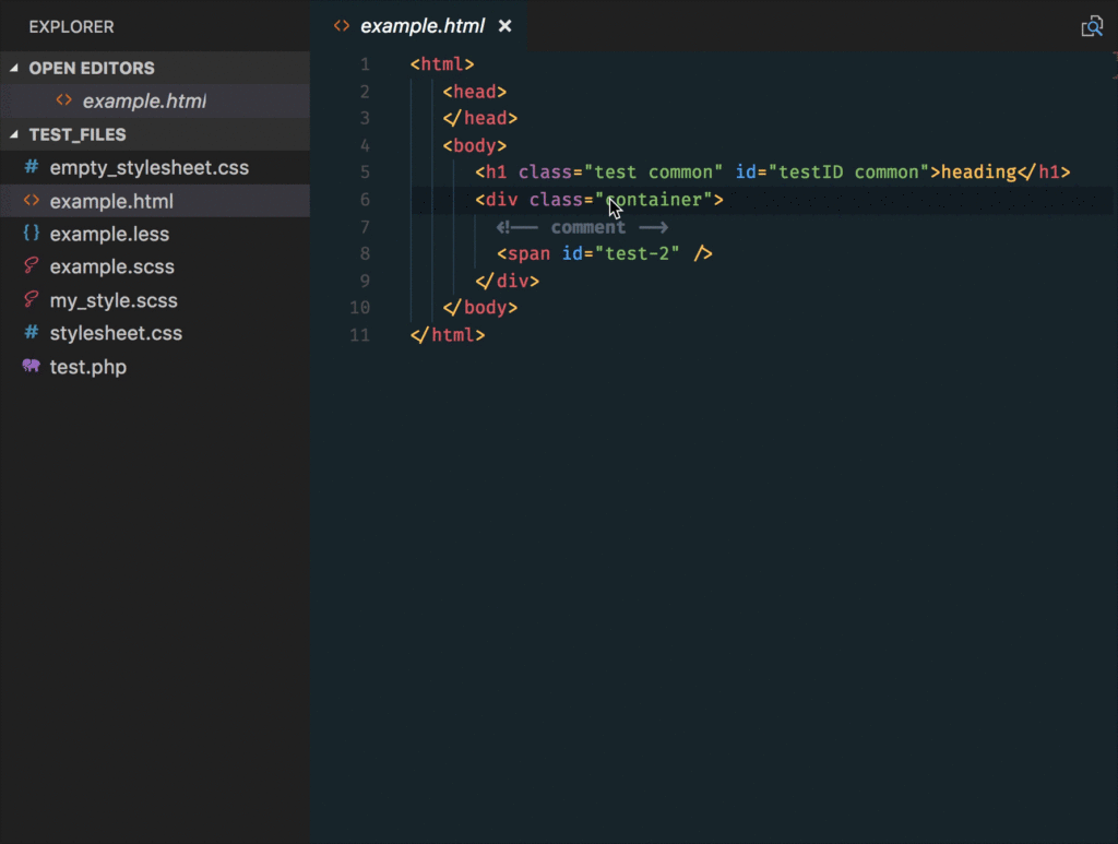 extension vscode css peek