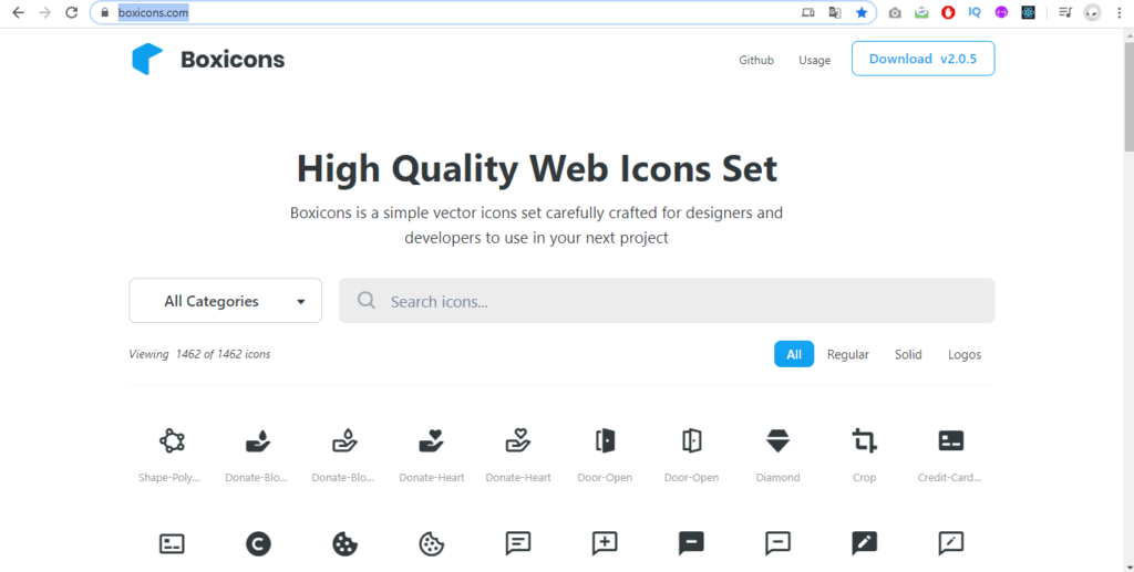 descarga iconos svg en boxicons