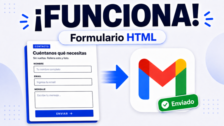 Cómo crear un formulario HTML CSS (Funcional sin Backend) 1 formulario-funcional-html